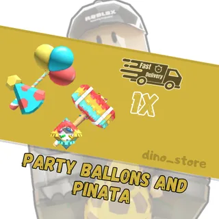 🌟Party balloons and pinata set 🌟