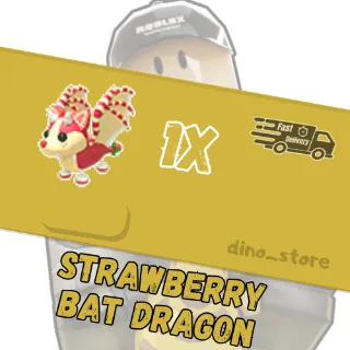 Strawberry bat dragon R - adopt me