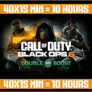 Call of Duty: Black Ops 6 - 20 Hours Dual XP/ Double Rank 2XP +Double Weapon 2XP