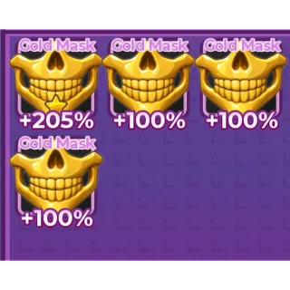 4x gold mask in+1 Speed Keyboard Escape