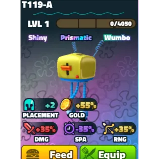 spongebob tower defense prismatic pet