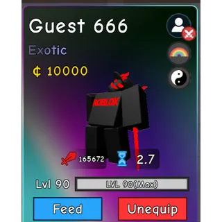 Guest 666 in brainrot tower defense 