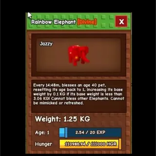 RAINBOW HATCHED ELEPHANT