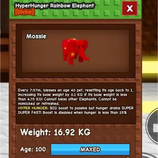 RAINBOW HATCHED ELEPHANT