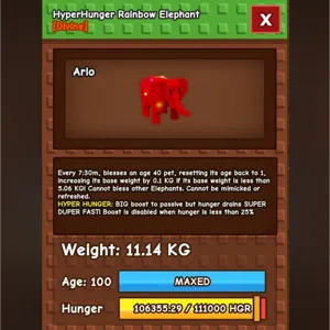 RAINBOW HATCHED ELEPHANT