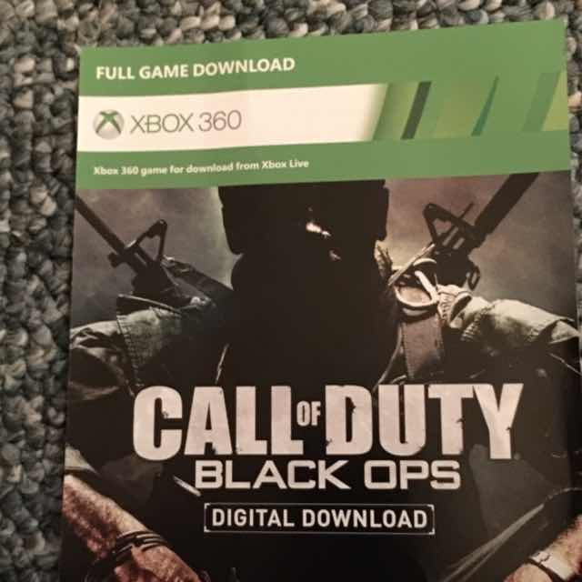 Call of duty black ops Digital full game download code (Xbox 360 ...