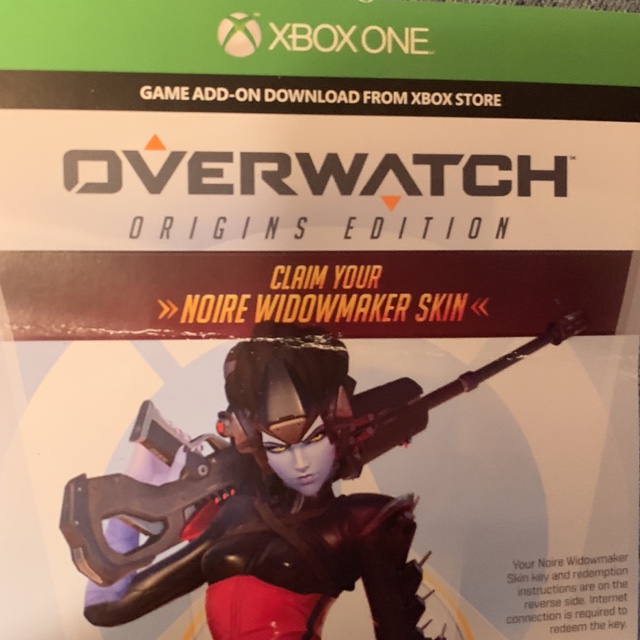 Overwatch Noire Widowmaker Pre Order Bonus Skin Xb1 - roblox xbox exclusive items preordering