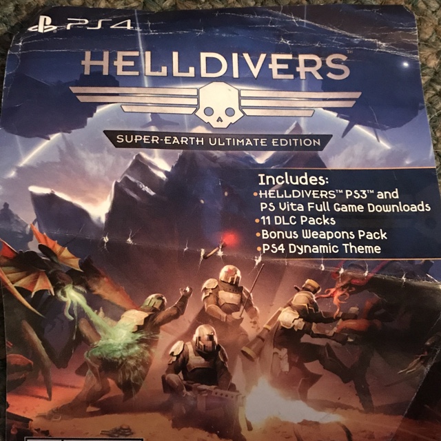 Helldivers Full Digital Download Code Ps3 Ps Vita Ps3 - 