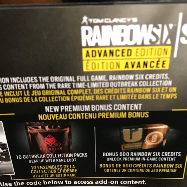 Rainbow Six Siege Advanced Edition Dlc Only Ps4 Ps4 Games