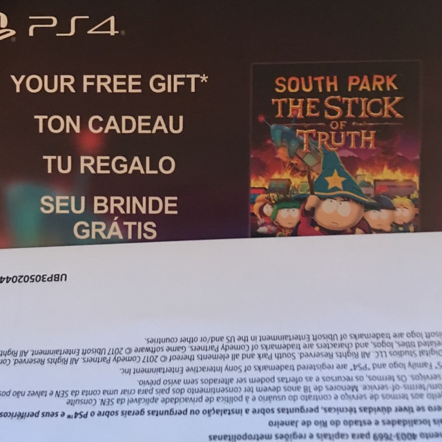 south park stick of truth ps4 download code