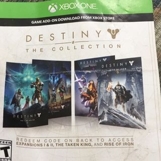 destiny the collection xbox one digital code