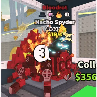🩸BLOODROT NACHO SPYDER🩸 💸 1B/s 💸 [VERY RARE MUTATION] ⚡INSTANT DELIVERY| SAB | NACHO SPYDER BLOODROT