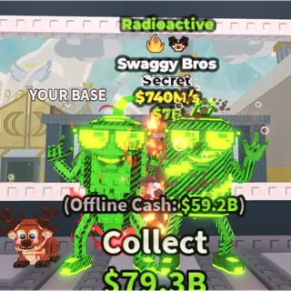 🟢RADIOACTIVE SWAGGY BROS🟢💸740M/s💸 SECRET BRAINROT | FAST DELIVERY | Steal a Brainrot | SAB| SWAGGY BROS RADIOACTIVE