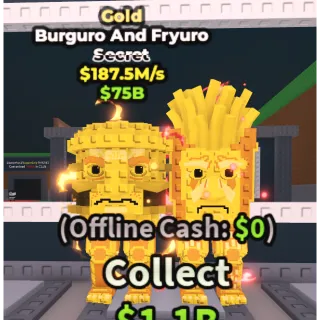 ⚜️GOLD BURGURO AND FRYURO⚜️💸 187.5M/s💸 SECRET BRAINROT | FAST DELIVERY | Steal a Brainrot | SAB BURGURO AND FRYURO GOLD