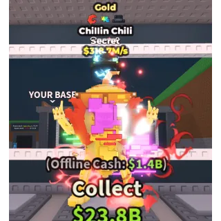 ⚜️GOLD CHILLIN CHILI⚜️💸318.7M/s💸 SECRET BRAINROT | FAST DELIVERY | Steal a Brainrot | SAB CHILLIN CHILI GOLD