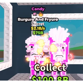  🍭CANDY BURGURO AND FRYURO🍭 💸 2.1B/s 💸⚡INSTANT DELIVERY| SAB | BURGURO AND FRYURO CANDY