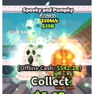 💸SPOOKY AND PUMPKY💸💸 320M/s💸 SECRET BRAINROT | FAST DELIVERY | Steal a Brainrot | SAB | SPOOKY AND PUMPKY