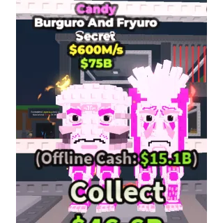 🍭CANDY BURGURO AND FRYURO🍭💸600M/s💸  SECRET BRAINROT | FAST DELIVERY | Steal a Brainrot | SAB BURGURO AND FRYURO