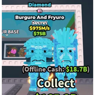💎DIAMOND BURGURO AND FRYURO💎💸 975M/s SECRET BRAINROT | FAST DELIVERY | Steal a Brainrot | SAB BURGURO AND FRYURO DIAMOND