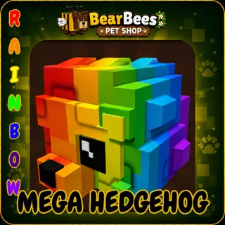 📢🌈 MEGA RAINBOW HEDGEHOG 🌈⚡INSTANT DELIVERY⚡