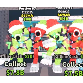 💸 FESTIVE 67💸67M/s💸 SECRET BRAINROT | FAST DELIVERY | Steal a Brainrot | SAB|