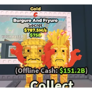 ⚜️GOLD BURGURO AND FRYURO⚜️💸 787.5M/s💸 SECRET BRAINROT | FAST DELIVERY | Steal a Brainrot | SAB | BURGURO AND FRYURO GOLD
