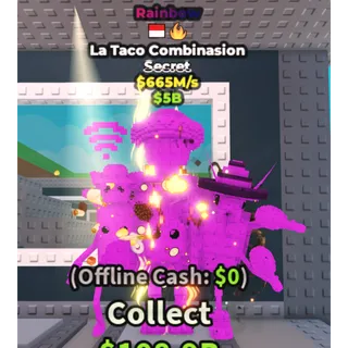 🌈RAINBOW LA TACO COMBINASION🌈💸 665M/s💸 SECRET BRAINROT | FAST DELIVERY | Steal a Brainrot | SAB | LA TACO COMBINASION RAINBOW