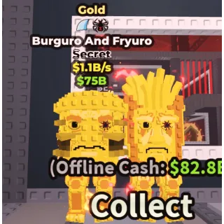⚜️GOLD BURGURO AND FRYURO⚜️💸 1.1B/s SECRET BRAINROT | FAST DELIVERY | Steal a Brainrot | SAB BURGURO AND FRYURO GOLD