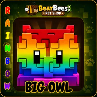 🌈 RAINBOW BIG OWL 🌈⚡INSTANT DELIVERY⚡