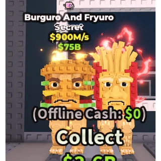 💸BURGURO AND FRYURO💸 900M/s SECRET BRAINROT | FAST DELIVERY | Steal a Brainrot | SAB BURGURO AND FRYURO