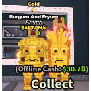 ⚜️GOLD BURGURO AND FRYURO⚜️💸 487.5M/s SECRET BRAINROT | FAST DELIVERY | Steal a Brainrot | SAB BURGURO AND FRYURO GOLD