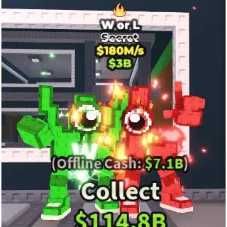 W OR L💸180M/s💸 SECRET BRAINROT | FAST DELIVERY | Steal a Brainrot | SAB|