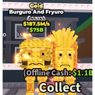 ⚜️GOLD BURGURO AND FRYURO⚜️💸 187.5M/s💸 SECRET BRAINROT | FAST DELIVERY | Steal a Brainrot | SAB | BURGURO AND FRYURO GOLD