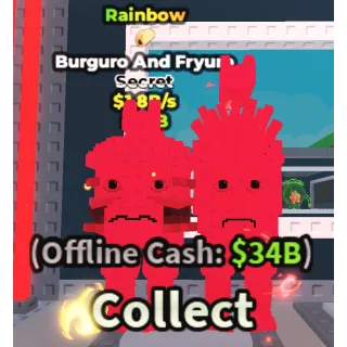 🌈RAINBOW BURGURO AND FRYURO🌈💸1.8B/s💸 SECRET BRAINROT | FAST DELIVERY | Steal a Brainrot | SAB | BURGURO AND FRYURO RAINBOW