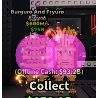 💸BURGURO AND FRYURO💸 600M/s SECRET BRAINROT | FAST DELIVERY | Steal a Brainrot | SAB BURGURO AND FRYURO