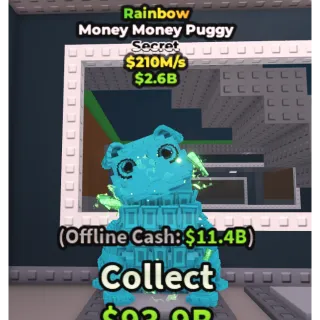 🌈RAINBOW MONEY MONEY PUGGY🌈💸 210M/s💸  SECRET BRAINROT | FAST DELIVERY | Steal a Brainrot | SAB | MONEY MONEY PUGGY RAINBOW