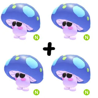 4X LUMINOUS Mushroom Friend