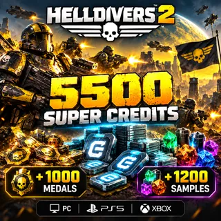 5500 Super Credits 1000 medals 1200 samples
