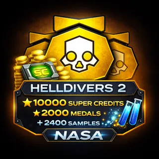 HELLDIVERS 2  10000 Super Credits | 2000 Medals & 2400 Samples