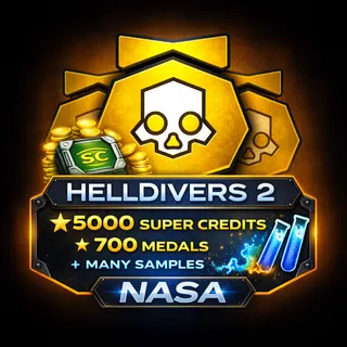 HELLDIVERS 2  5000 super credits💎 🏆 700 medals 🧪 Many samples
