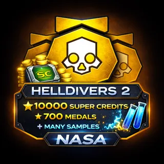 HELLDIVERS 2  10000 super credits+  700 medals + Many samples