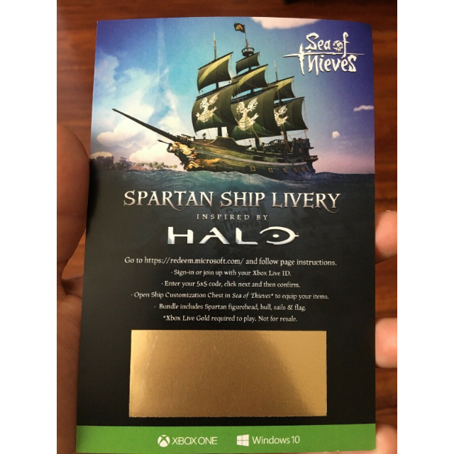 Sea Of Thieves Halo Spartan Ship Livery Xbox One Games
