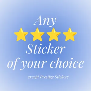 choice of 4 star sticker