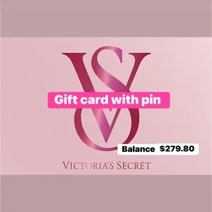 $279.80 Victoria secret gift card