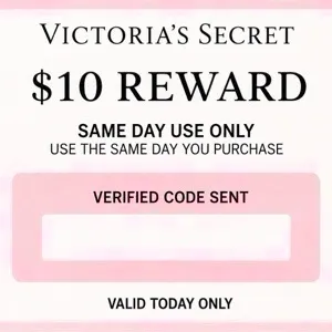 Victoria secret $10 reward same day use only 