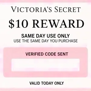 Victoria secret $10 reward same day use only 