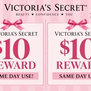 $20 Victoria secret REWARDS (2 $10 rewards)