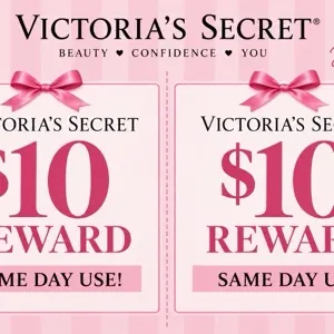$20 Victoria secret REWARDS (2 $10 rewards)