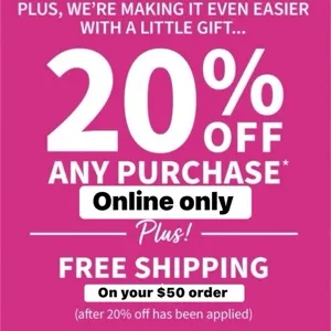 X10 Bath and body works 20% off ONLINE ONLY + free ship