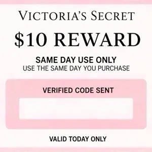 Victoria secret $10 reward same day use only 
